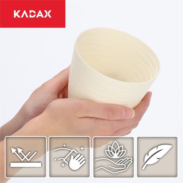 KADAX Urtepotte Urtepottedæksel Creme Rund 11cm Plast