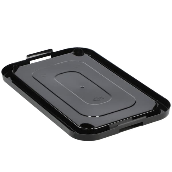 KADAX 4,5L plastikbeholder med låg, sort, aflåselig kasseorganisator
