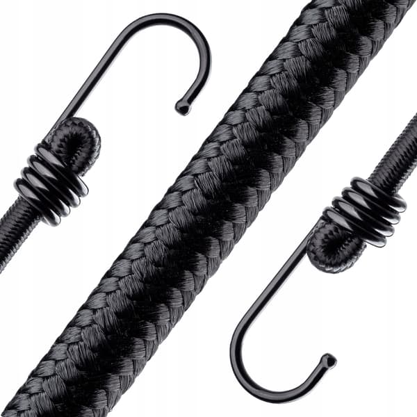 KADAX Elastisk gummireb med metalkrog 109 cm til fastgørelse af presenninger 4 stk.