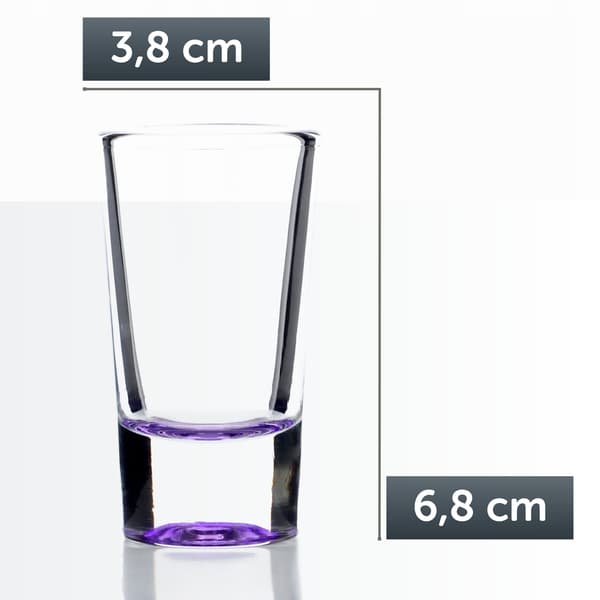 KADAX Snapsglas för Vodka, Likörer, 28 ml, Färgglatt Set med 12, Present