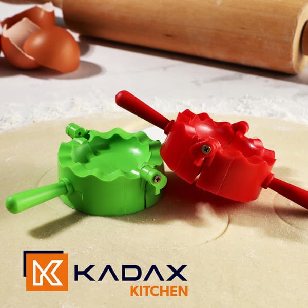 KADAX Dumplingform, Dumplingskärare, Dumplingmaskin, Form, 2 st.