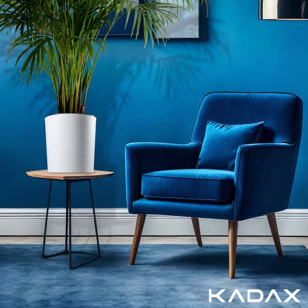 KADAX Blomkruka Vit Plastkruka För Blommor Växter 30cm