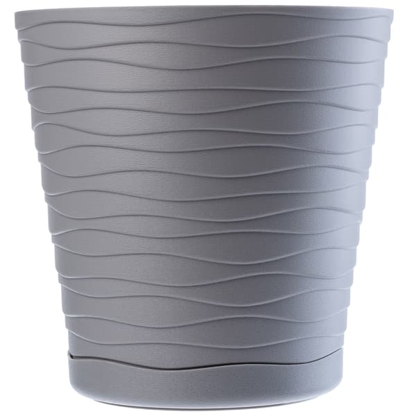 KADAX Urtepotte 30cm Plastik Urtepottedæksel med Stativ