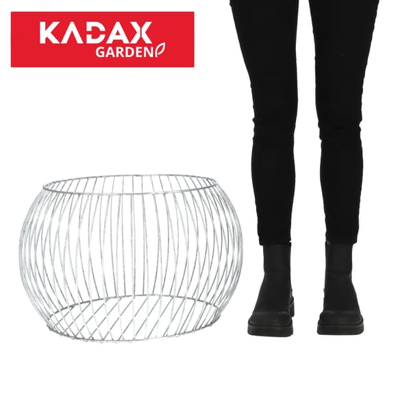 KADAX-kiviruukku, kivikori, teräskori, 53 cm, sinkitty kivilanka