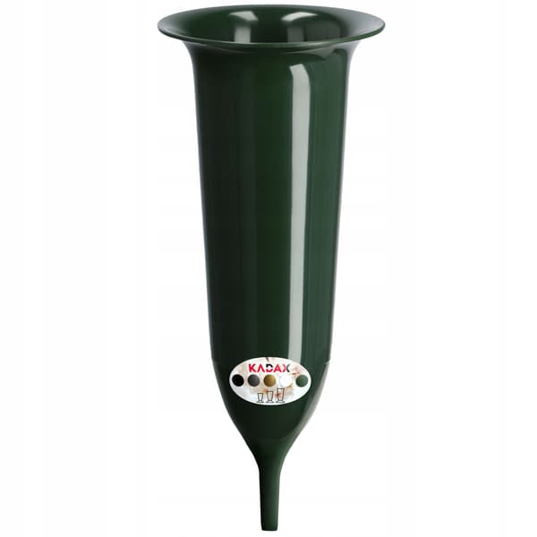 KADAX Vase Flaske Til Kirkegård Gravsten 23cm Gravsten Til Blomster Grøn