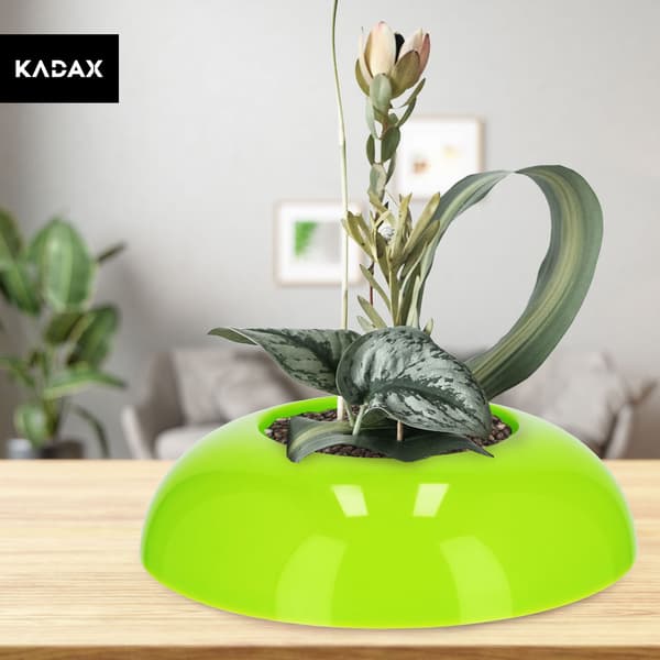 KADAX Urtepotteskjuler til Compositions Compositions Dekorationsfod Ikebana Grøn 9,5 cm