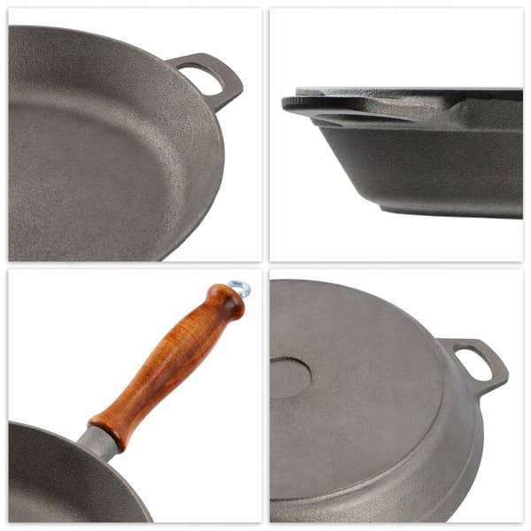 KADAX Støbejernsstegepande Gas Induktion 26 cm Non-stick belægning Stor