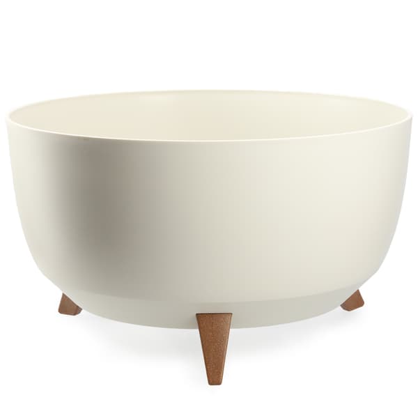 KADAX Blomkruka, Planter, Lock, Ben, Insats, Blomställning, 47 cm, Vit, Rund Skål