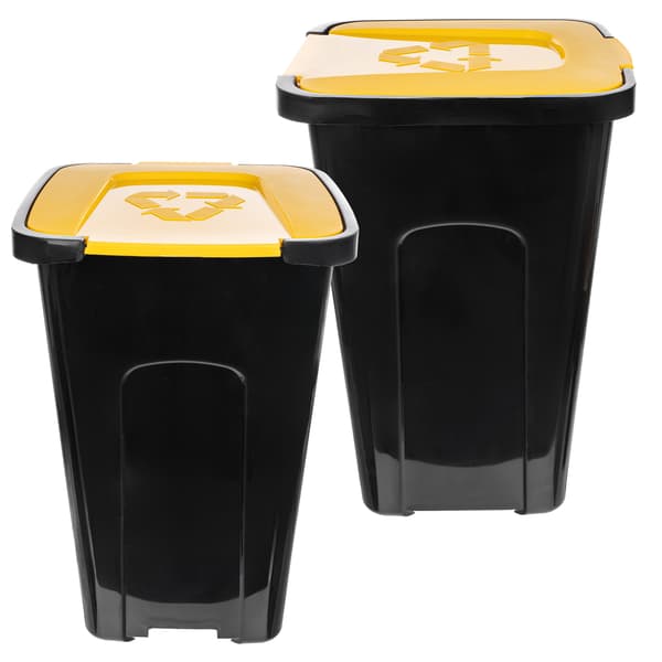 KADAX Affaldssorteringsspand 50L Gul Plast