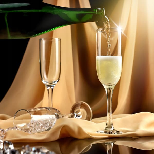 KADAX Champagne Prosecco Vinglas 210 ml Set med 6 glas