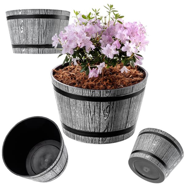 KADAX Urtepotte, Urtepotte, Haveovertræk, Rund, Plastik Blomsterfod, 30cm