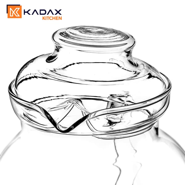 KADAX Värmebeständig glaskanna med teinfuser och värmeelement 1,5 l