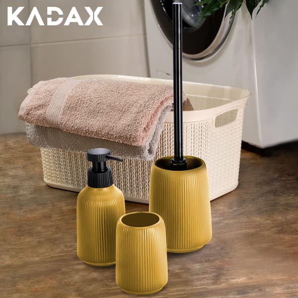 KADAX Dispenser för flytande tvål 400ml badrumsbehållare med pump
