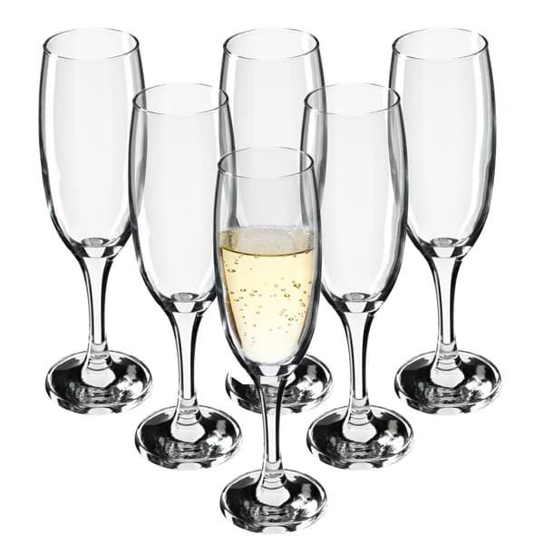 KADAX Champagne Prosecco Vinglas 220 ml Sæt med 6 glas