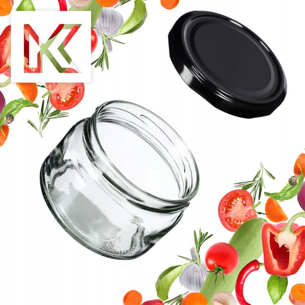 KADAX 50x säilöntäpurkki 250ml + kansi Fi82 hunajaa