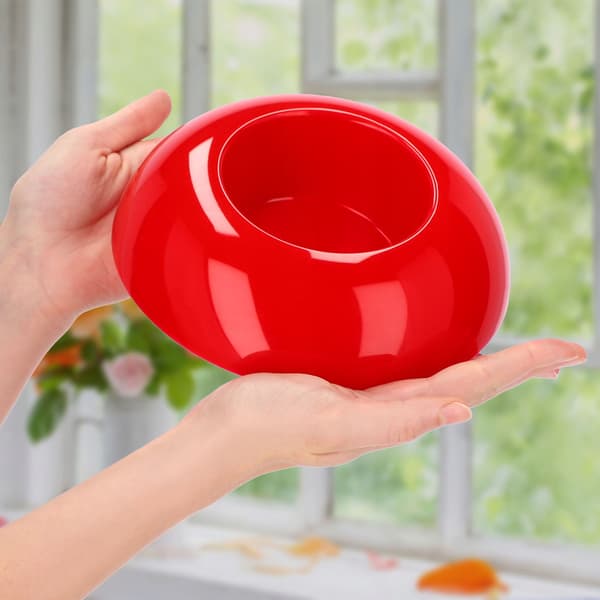 KADAX Urtepotteskjuler til Arrangementer Kompositioner Dekorationsfod Ikebana Rød 9cm
