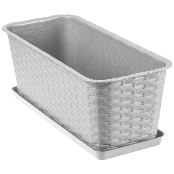 KADAX Balkonkasse Urtepotte Urtepotte med Stativ til Blomster Balustrade 40 cm