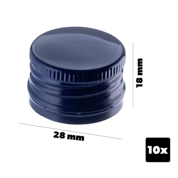 KADAX Pullonkorkit Fi28 Pullonkorkit Kierrekorkki 10 kpl Granaattikorkit