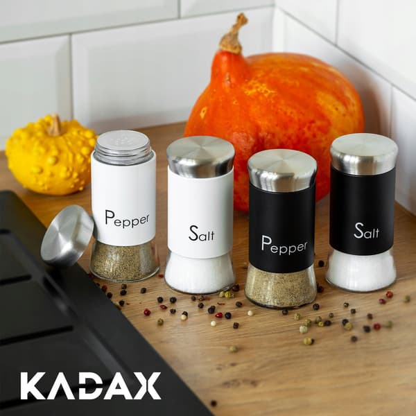 KADAX Peberkrukke Sort 150ml Stål Krydderikrukke