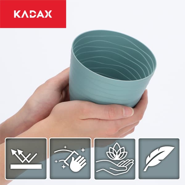 KADAX Urtepotte Låg Grøn Rund 11cm Plast