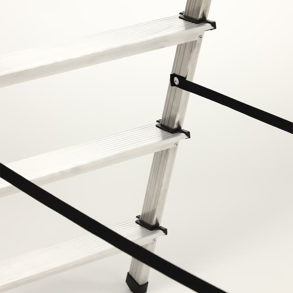 KADAX Aluminiumsstige til hjemmebrug, 7 trin, dobbeltsidet, foldbar