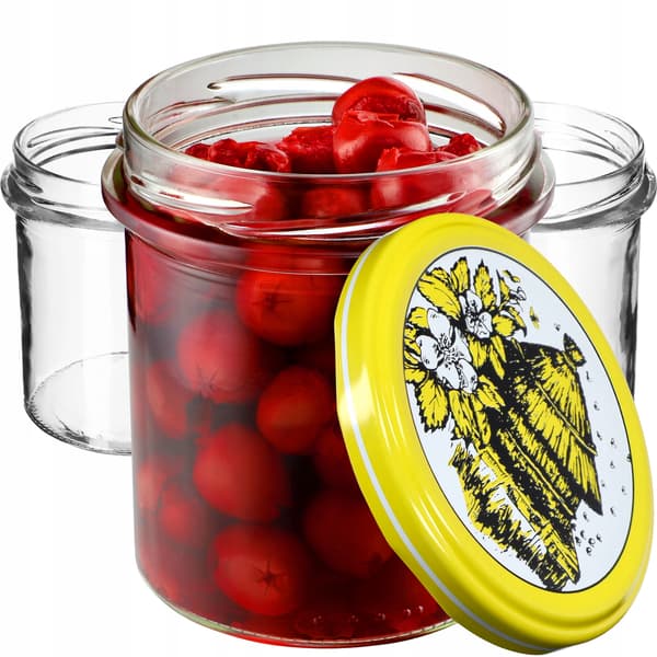 KADAX Avila muurauspurkit 350ml 10kpl 82mm + "Bees" kannet