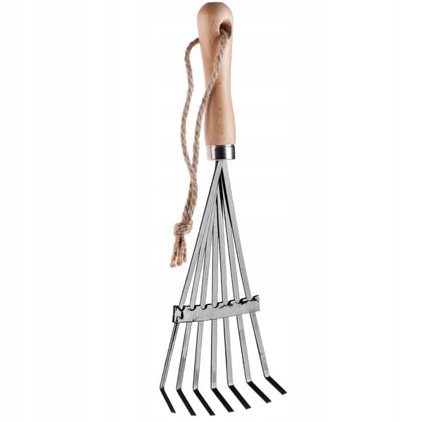 KADAX Lille Metal Haverive 37 cm Vifteformet Træskaft
