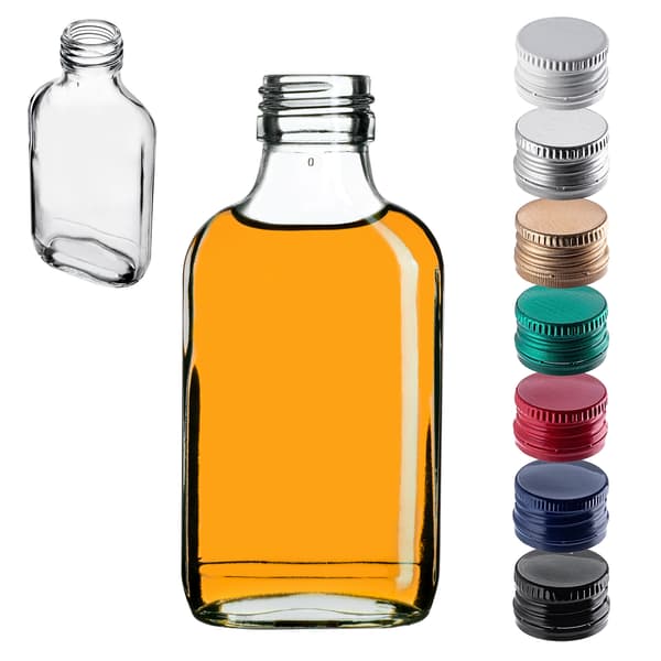 KADAX 10x Höftkolv Liten Flaska Flaskor För Tinkturer Hembränt Bröllopspresent 100 ml