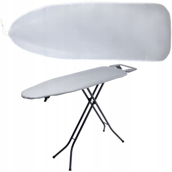 KADAX Strygebrætbetræk 140x50 cm Bomuld Sølv