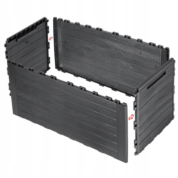 KADAX Haveboks Balkonboks 280L Til Have Balkon Terrasse Antracit