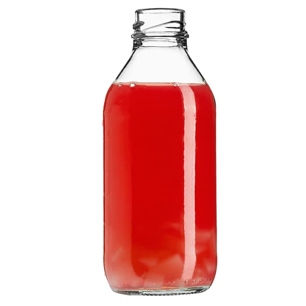 KADAX Glasflaska 330 ml Flaskor för Vin, Likörer, Hembränt Kubuś Kapsyler 10 st