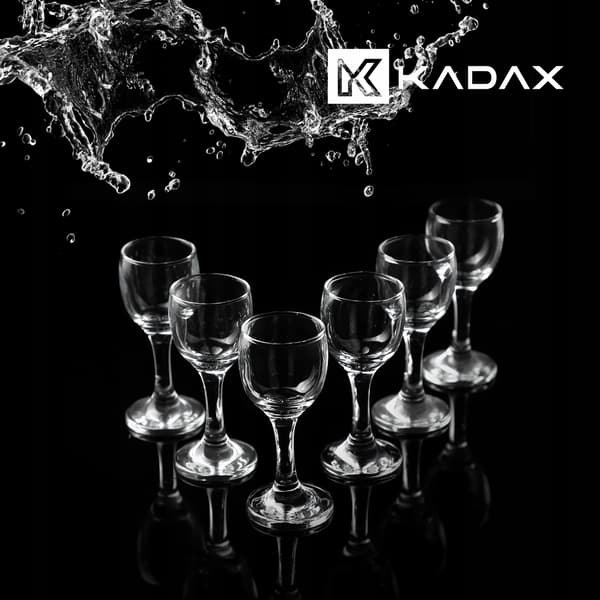 KADAX Glas til Likør, Vodka, Tinkturer 55ml 6 stk. Sæt med glas