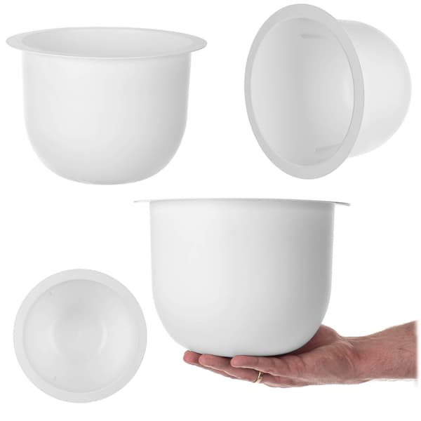 KADAX Loft Rund Hvid Urtepotteindsats 24 cm