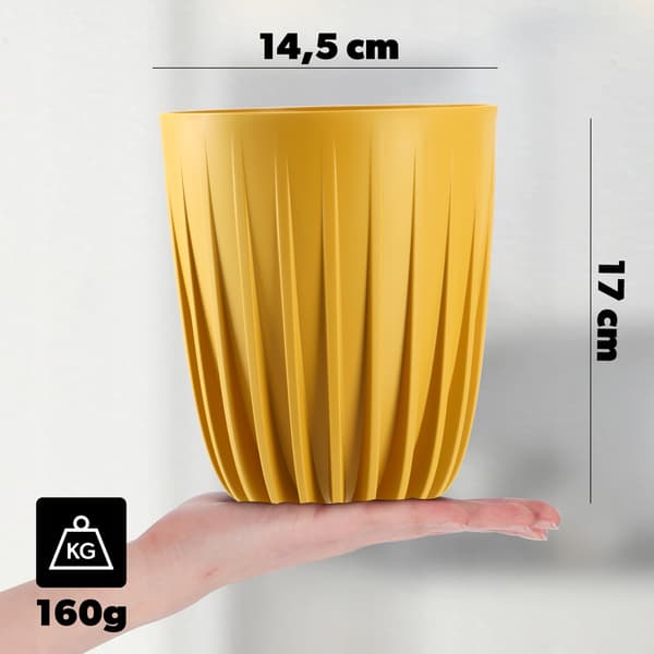 KADAX Urtepotte med Indsats 14,5x17cm Rund Plastindsats