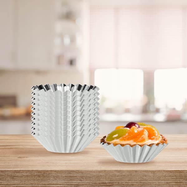 KADAX Set med 10 metallformar för muffins, cupcakes och tartlets 7 cm