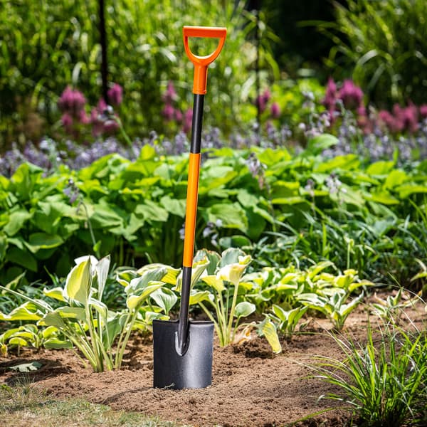 KADAX Rak spade 125 cm metall trädgård ergonomisk härdad