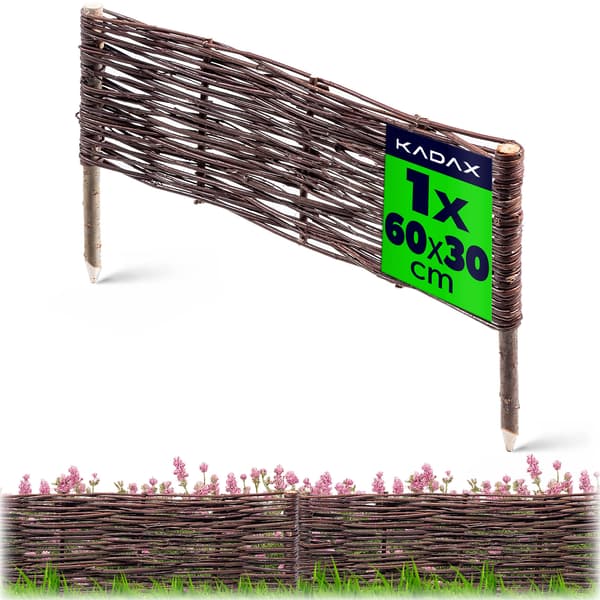 KADAX-punottipuutarhan palisade-nurmikon reunus 60x30 cm korkea aita