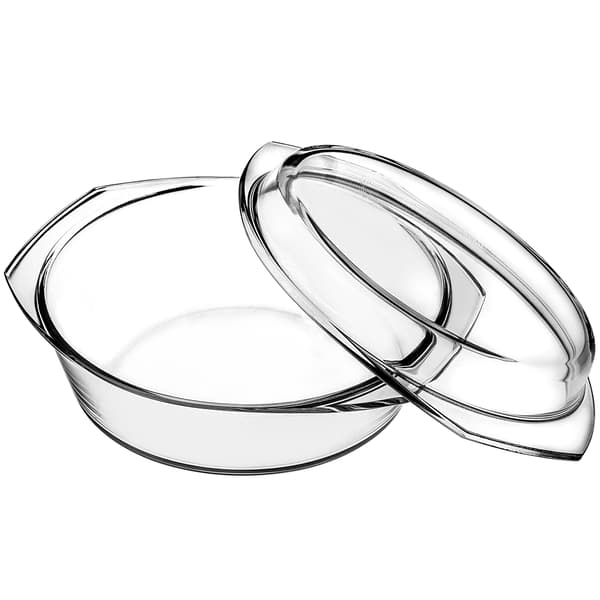 KADAX 2,8L Rund Ugnsform i Glas med Lock