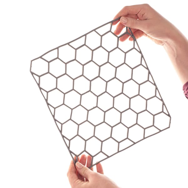 KADAX Diskbänksinsats Gummimatta Skyddsdyna Hexagon 26x23 cm