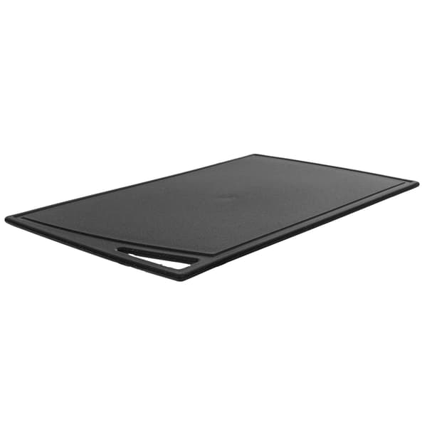 KADAX Plast skärbräda för kök halkfri svart bricka 38,5x24 cm
