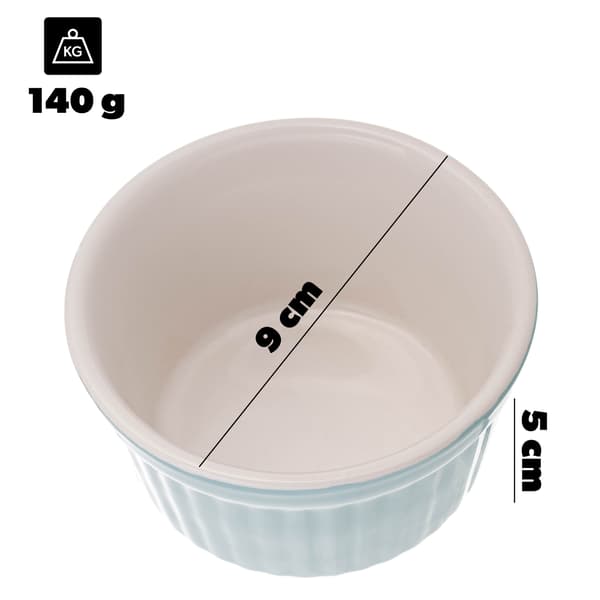 KADAX Bakform, Ugnssäker Form, Keramisk Skål, Form 0,15L