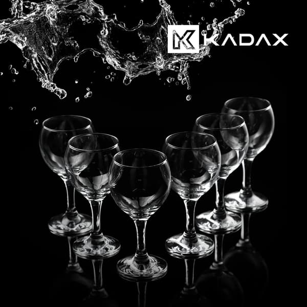 KADAX Rödvinsglas 6 st 210 ml Set med glas Presentset