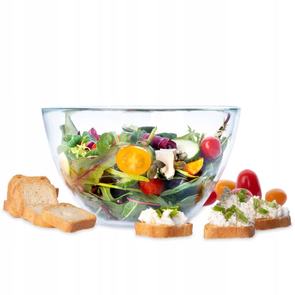 KADAX Salladsskål Glasskål 17cm Salladsskål Set om 2