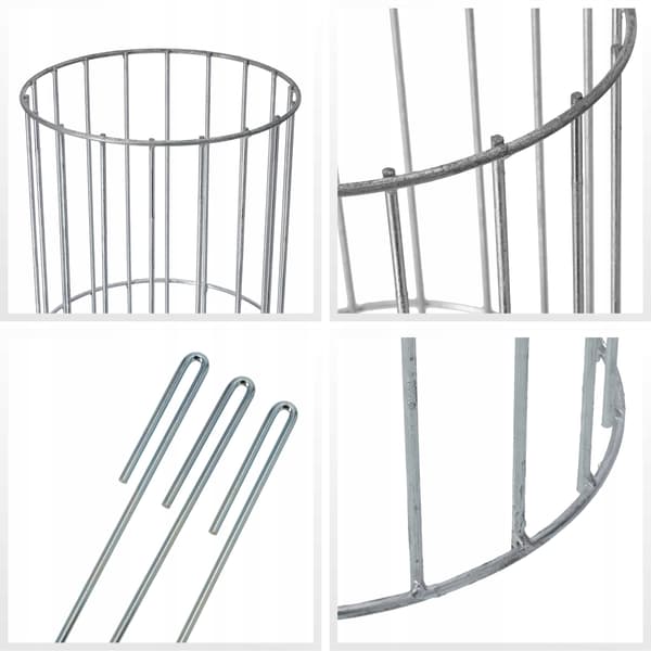 KADAX Trädgårdspergola för växter och blommor Metallstång 120 cm + Ankare