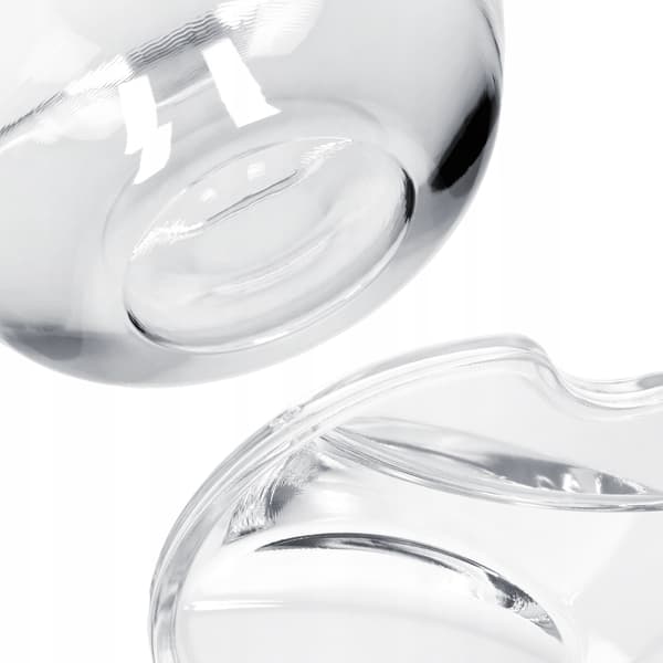 KADAX Sukkerskål Sukkerskål med låg Glas sukkerbeholder Elegant