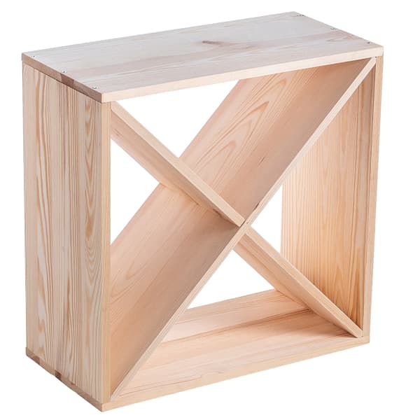 KADAX Vinställ Träställ 24 Flaskor Alkoholskåp Vardagsrum 52cm