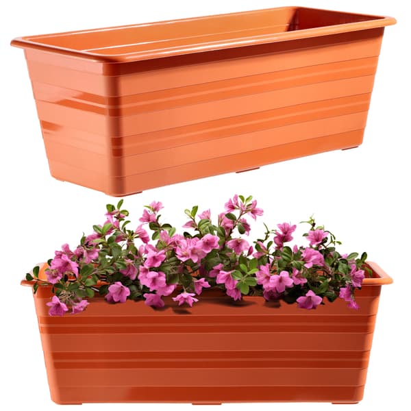 KADAX Balkonkasse 40 cm Urtepotte Urtepotte Balkon Terrakotta