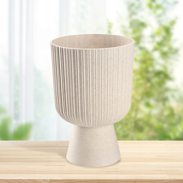 KADAX Blomkruka, Blomkruka, Gräsmatta, Plastlock, 14 cm, Blomställ, Beige