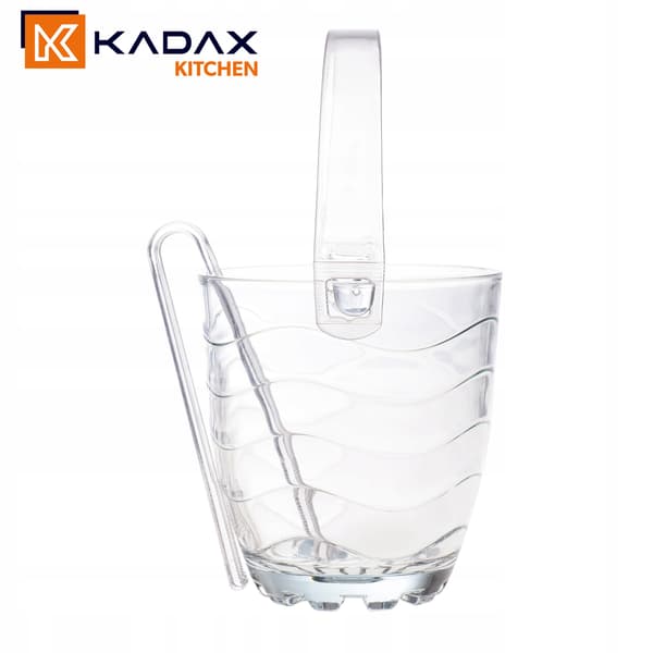 KADAX Isspand Glasbeholder med Tang Istang 1000ml 1L