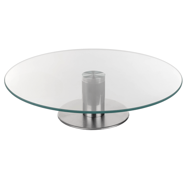 KADAX Roterende Kagefad Glas Kagetallerken 28cm Til Dekoration Dekorationer